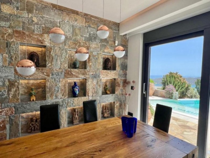 Kato Pine MIT VIDEO! Kreta, Kato Pine: Luxuriöse Villa mit Meerblick und zusätzlichem Grundstück für 2 Villen zu verkaufen Haus kaufen